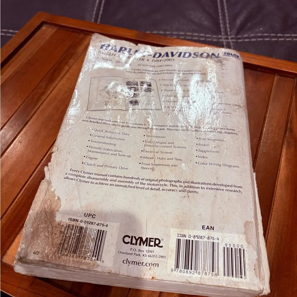 Clymer Harley-Davidson XL/XLH Sportster Manual 1991-2003